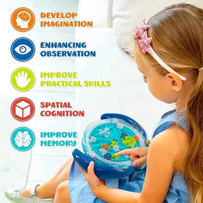 3D Handheld Maze Puzzle Game for Kids - Brain Development & Coordination Toy, Perfect for Parties & Gifts