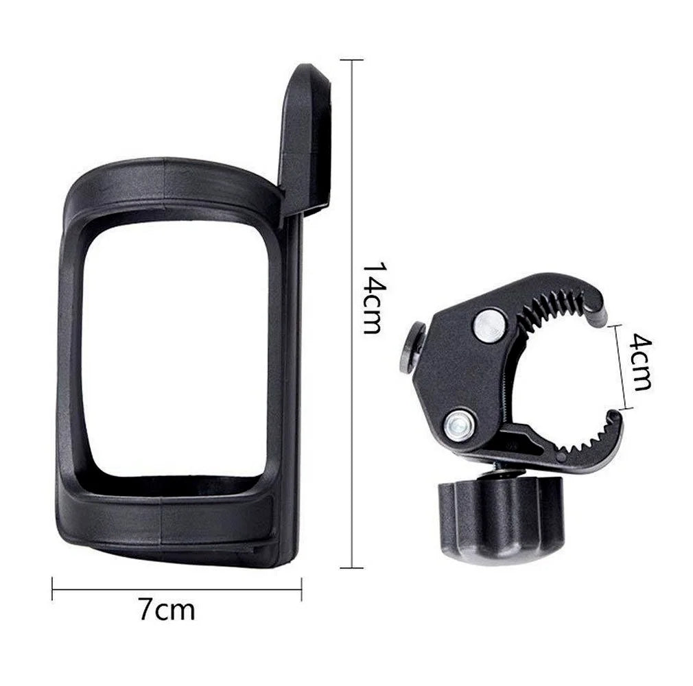 Universal 360-Degree Rotating Cup Holder for Baby Strollers and Prams