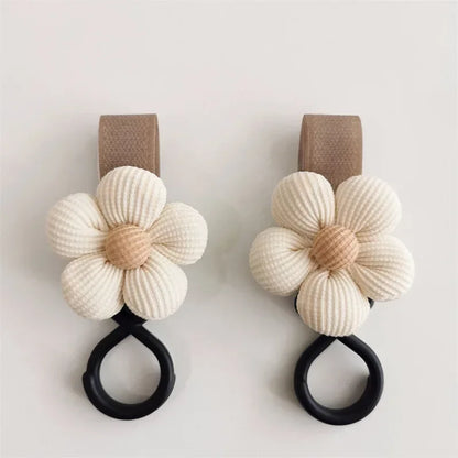 Sweet Flower Stroller Accessory: Charming Hook for Bags and Essentials