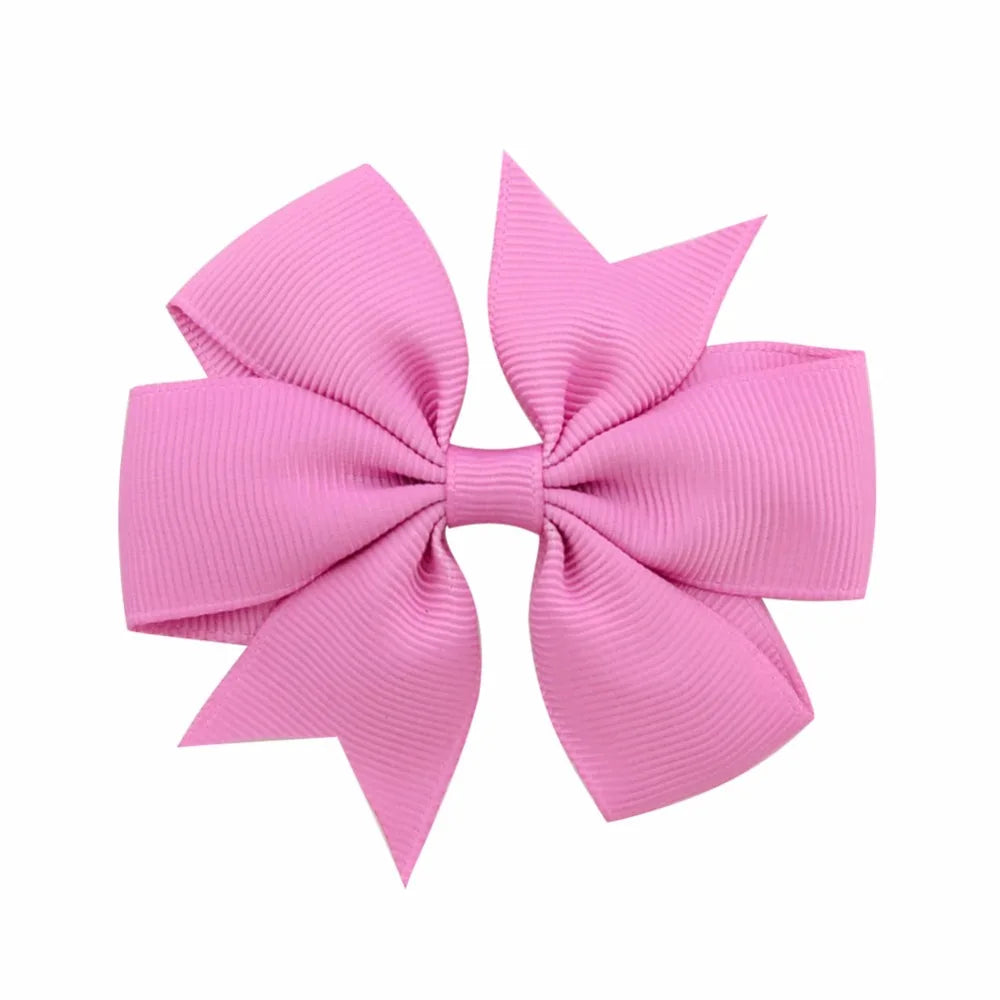 Vibrant Grosgrain Ribbon Hair Bow Clips for Girls - Colorful Hair Accessories for Kids