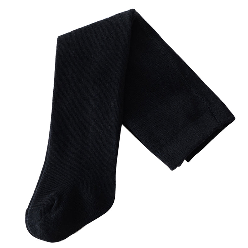 Toddler Girls Soft Cotton Blend Pantyhose - Casual Solid Color Tights for Infants