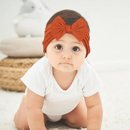 48-Color Bowknot Headband for Babies - Stylish Elastic Hair Accessory for Girls