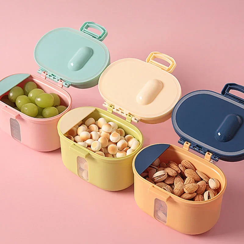 Baby Milk Display Scale Powder Portable Baby Food Storage Box Essential Cereal Infant Milk Powder Box Toddle Snacks Container