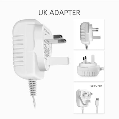 Type-C 5V 1000mA Power Adapter Charger for Baby Monitors VB601/VB602/VB603/VB605/VB607 (EU/US/AU/UK Plug Options)