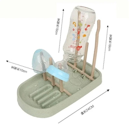 Sustainable Travel-Friendly Baby Bottle Drying Rack with Detachable Drainage System