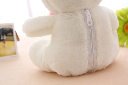 22CM Colorful Glowing Plush Bear - Luminous Stuffed Toy for Kids, Perfect Christmas Gift for Girls