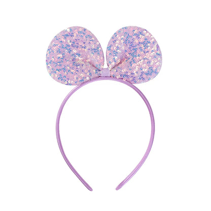 Sparkling Sequin Headband for Girls - Birthday Crown Hair Accessory for Festivals and Parties