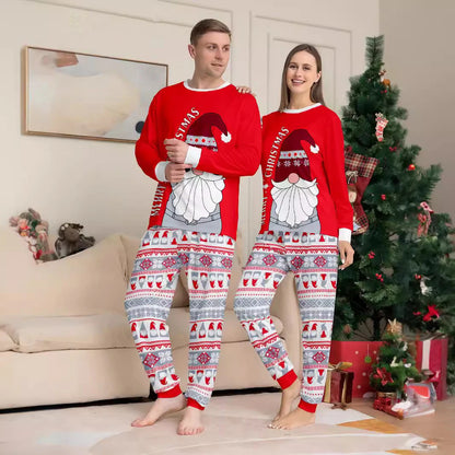 Festive Family Matching Pajama Set for Christmas - Santa Claus Design for Adults and Kids Nightwear