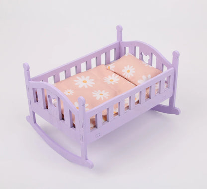 Wooden DIY Dollhouse Bathroom Furniture Set - Miniature Pretend Play Toys for Girls