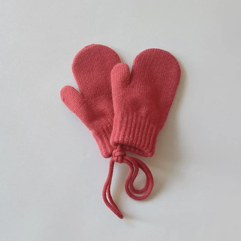 Vibrant Cashmere Baby Mittens for Winter - Knitted Kids Gloves for Boys & Girls (Ages 1-3)