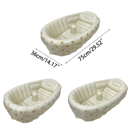 Inflatable Baby Bathtub and Paddling Pool for Newborns - Travel-Friendly Summer Fun for Toddlers