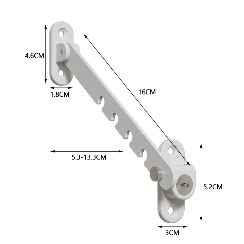 Adjustable Child Safety Window Locks - Anti-Fall Bracket for Baby Security and Protection