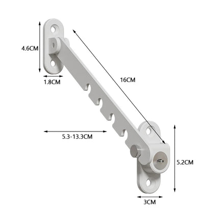 Adjustable Child Safety Window Locks - Anti-Fall Bracket for Baby Security and Protection