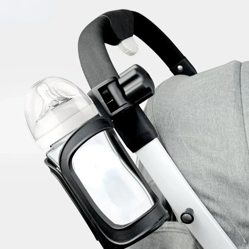 Universal 360-Degree Rotating Cup Holder for Baby Strollers and Prams