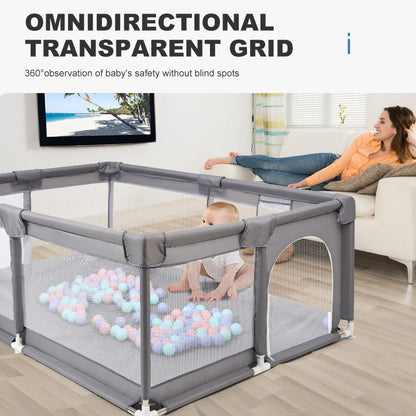 Versatile Baby Playpen Corral with Safety Guardrail for Secure Playtime