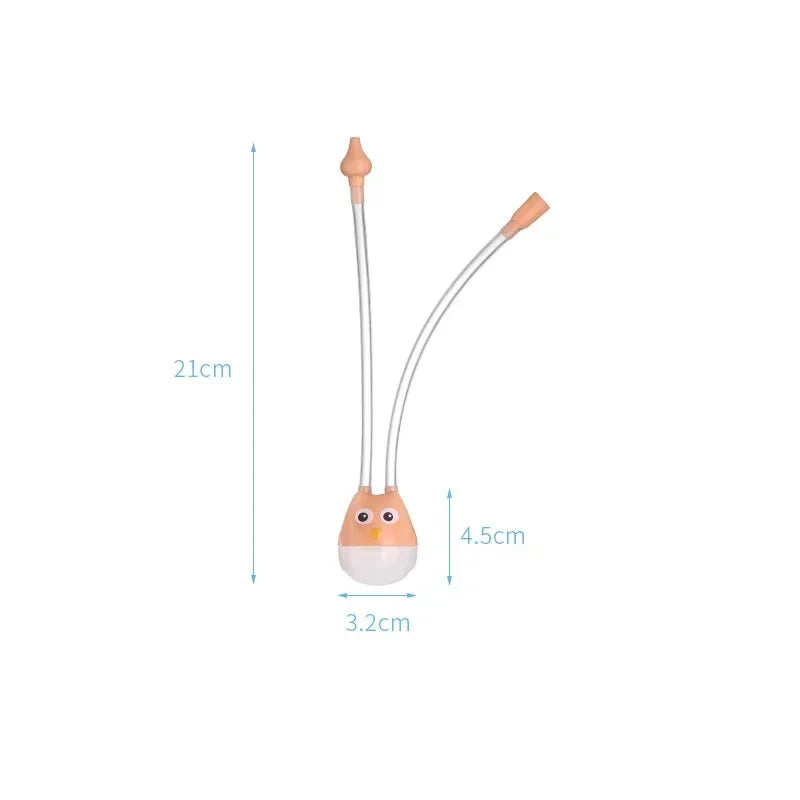 Animal-Themed Baby Nasal Aspirator Cleaner with Silicone Suction Tool for Infants and Toddlers