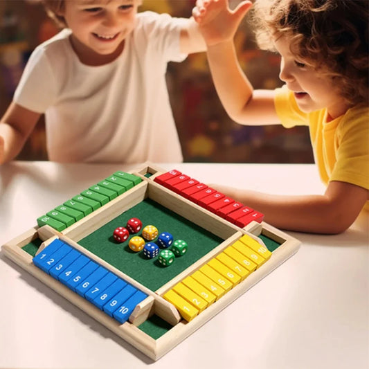 Montessori-Inspired Four-Sided Flip Card Game for Kids - Educational Math and Arithmetic Puzzle Toys for Ages 3-14+