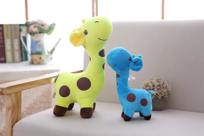 Colorful Giraffe Plush Pendant - Soft Stuffed Animal Doll for Kids, Ideal Christmas and Birthday Gift (18/25cm)