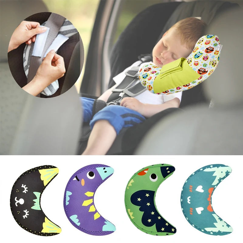 Kids Travel Neck Support Pillow - Comfort Headrest Cushion for Car Seats & Strollers