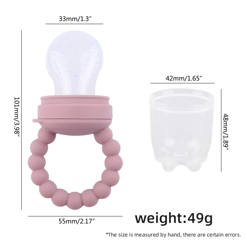 Fashion Silicone Baby Pacifier Safety Silicone Fruit and Vegetable Food Fruit Bag Baby Eat Fruit Food Supplement A2UB