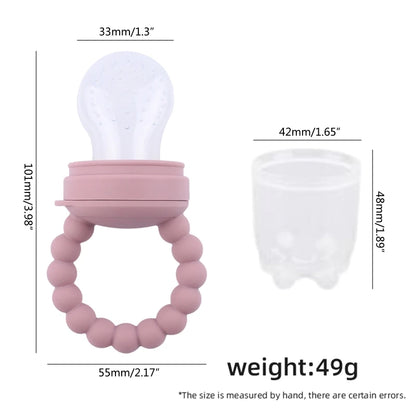 Fashion Silicone Baby Pacifier Safety Silicone Fruit and Vegetable Food Fruit Bag Baby Eat Fruit Food Supplement A2UB