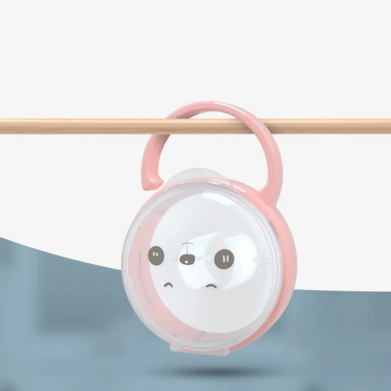 Cartoon-Themed Portable Pacifier Storage Case for Babies - Travel-Friendly Soother Holder