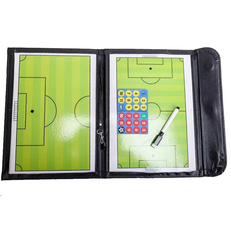 Magnetic Tactical Coaching Board for Kids - Foldable Soccer, Basketball, and Volleyball Training Tool