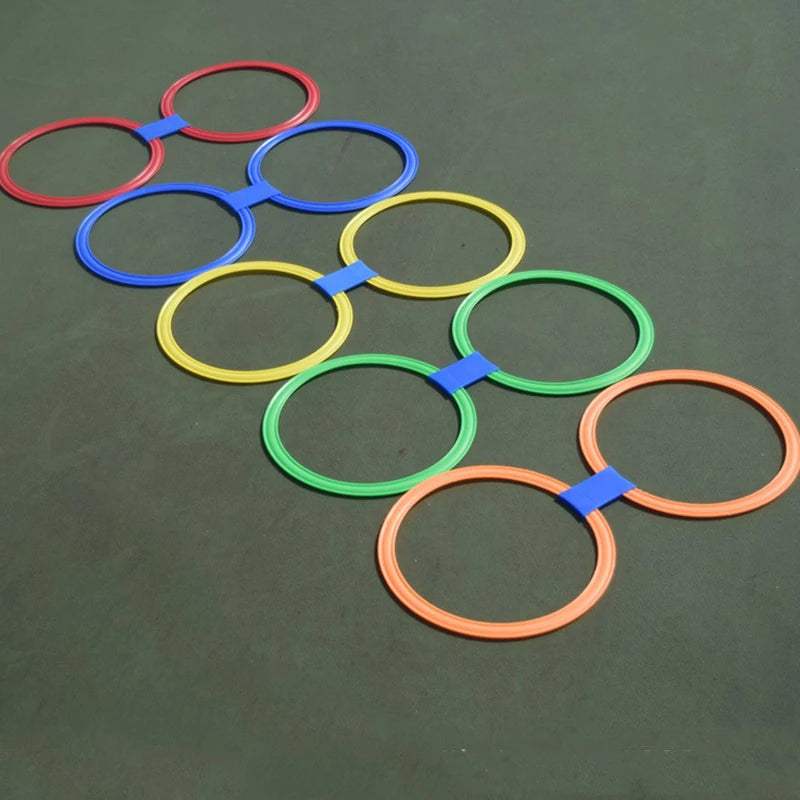 Outdoor Colorful Jumping Ring Set - Fun Physical Training Toys for Kids to Grow Taller!