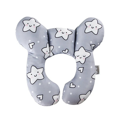 U-Shape Headrest Neck Support Pillow for Newborns & Toddlers, Travel Car Seat Cushion for Ages 0-3 Years