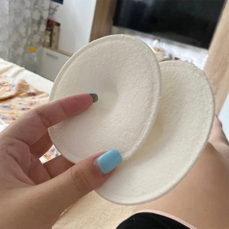 Premium Reusable Organic Breastfeeding Pads - Washable Nipple Covers for Nursing Moms