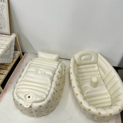 Inflatable Baby Bathtub and Paddling Pool for Newborns - Travel-Friendly Summer Fun for Toddlers