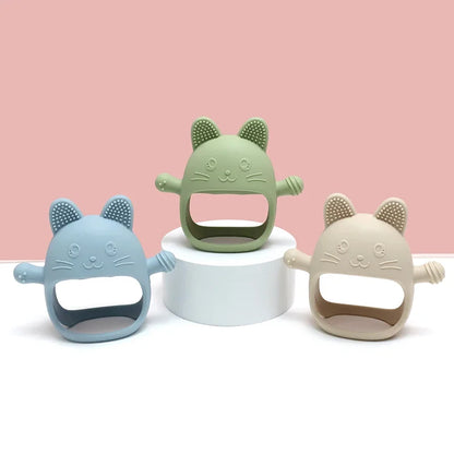 Soft Silicone Teething Toys for Newborns - Adorable Animal-Shaped Baby Accessories