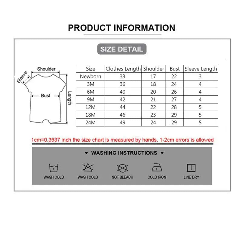Adorable 2-Piece Cartoon Summer Bodysuit Set for Baby Boys and Girls - Short Sleeve Infant Clothing
