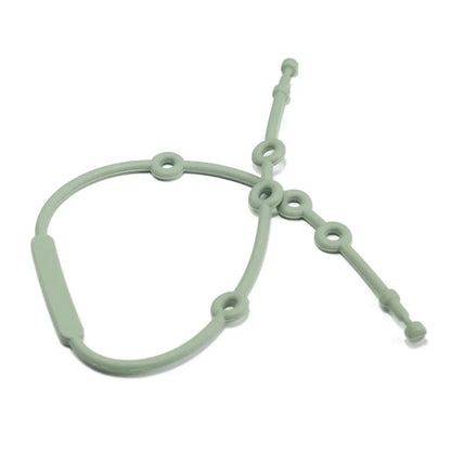 3-Pack Silicone Baby Toy Straps - Cute Cartoon Animal Anti-Lost Pacifier Chains for Strollers and High Chairs