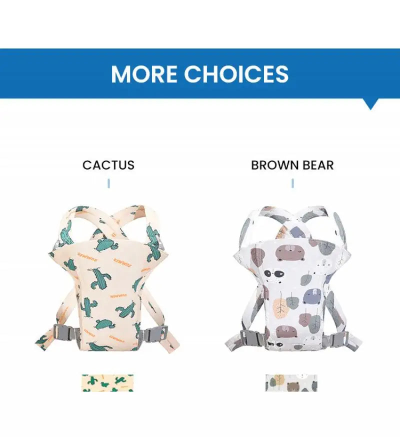 Ergonomic Multi-Functional Baby Carrier with Adjustable Waist Stool for Newborns and Toddlers, Breathable and Versatile Design