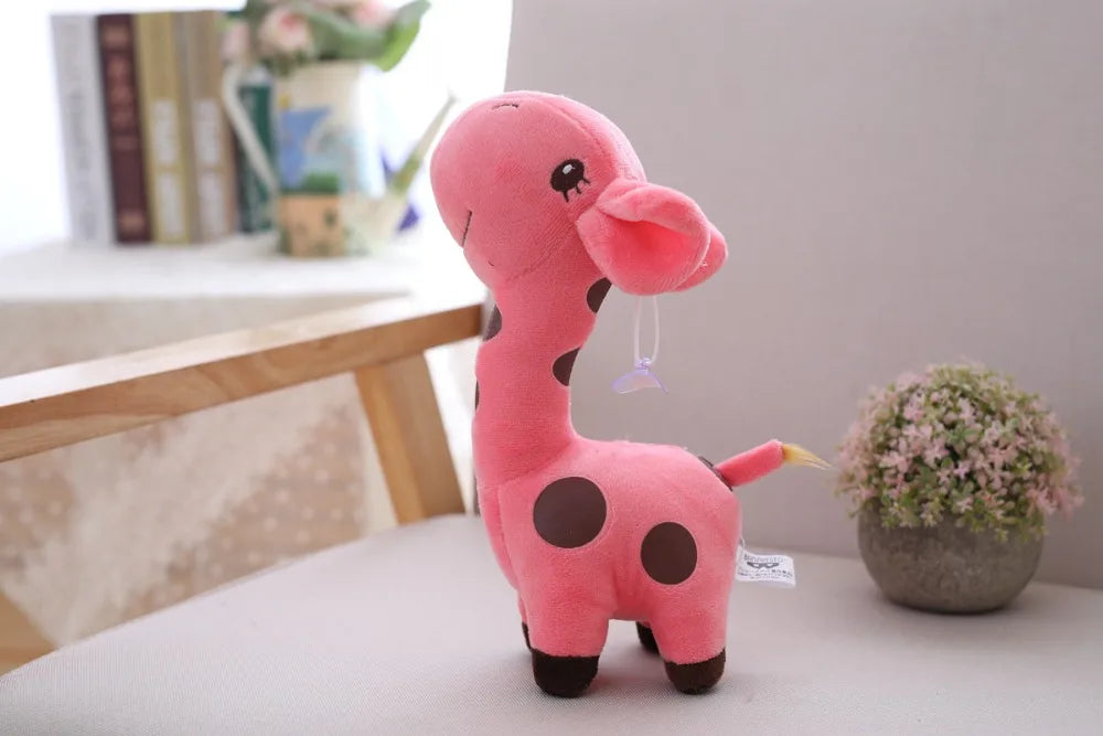 Colorful Giraffe Plush Pendant - Soft Stuffed Animal Doll for Kids, Ideal Christmas and Birthday Gift (18/25cm)