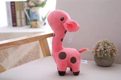 Colorful Giraffe Plush Pendant - Soft Stuffed Animal Doll for Kids, Ideal Christmas and Birthday Gift (18/25cm)