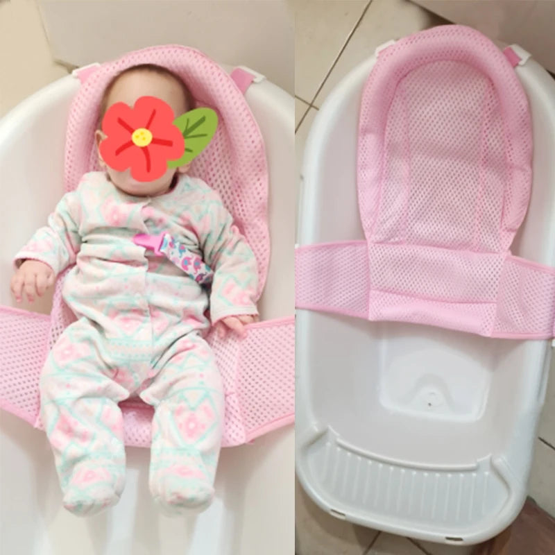 Adjustable Newborn Bath Net Mat - Safe & Comfortable Bath Protector for Babies
