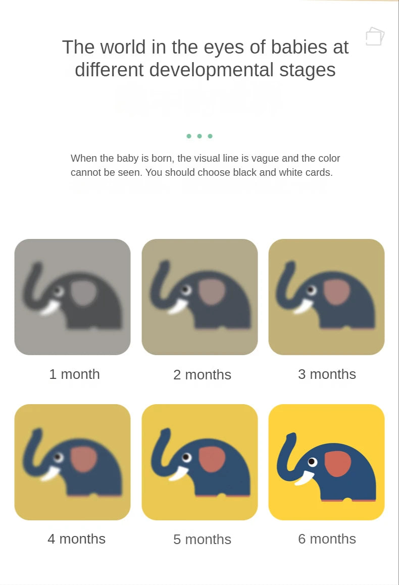 Montessori High Contrast Visual Stimulation Cards for Infants - Black and White Cognitive Development Toys for Ages 0-36 Months