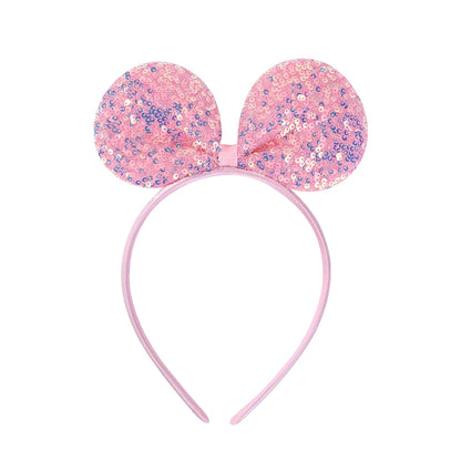 Sparkling Sequin Headband for Girls - Birthday Crown Hair Accessory for Festivals and Parties