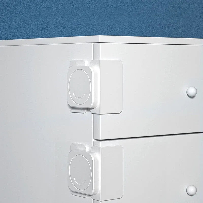 Childproof Refrigerator Lock for Baby Safety - Anti-Open Fridge and Freezer Door Lock with Multi-Functional Cabinet Buckle for Toddler Protection