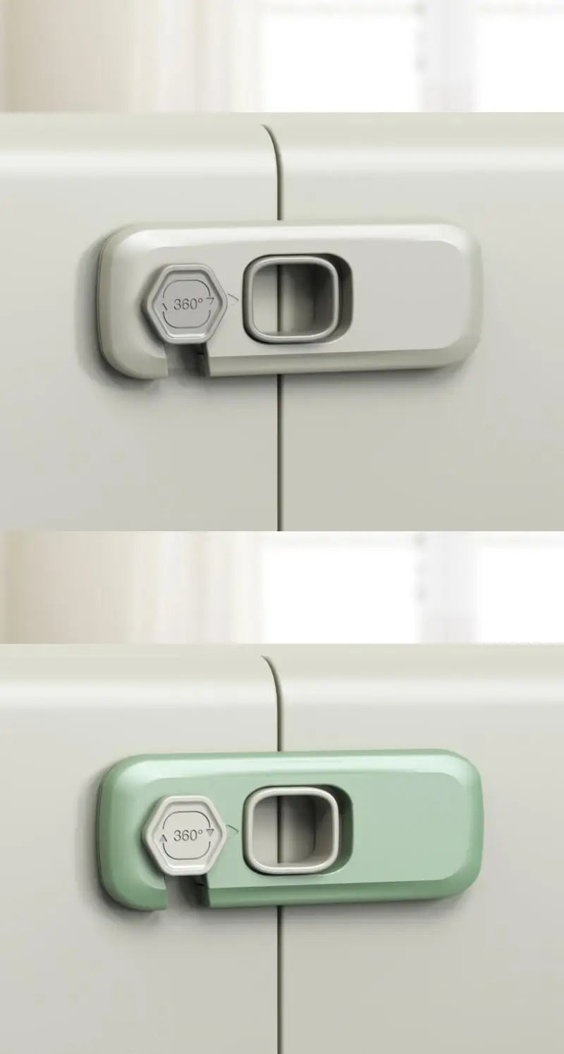 Baby Proofing Cabinet Lock Set - 1/2 PCS Safety Locks for Home Refrigerator, Drawers, and Doors - Anti-Pinch Hand Protection for Children