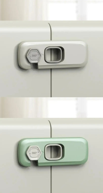 Baby Proofing Cabinet Lock Set - 1/2 PCS Safety Locks for Home Refrigerator, Drawers, and Doors - Anti-Pinch Hand Protection for Children