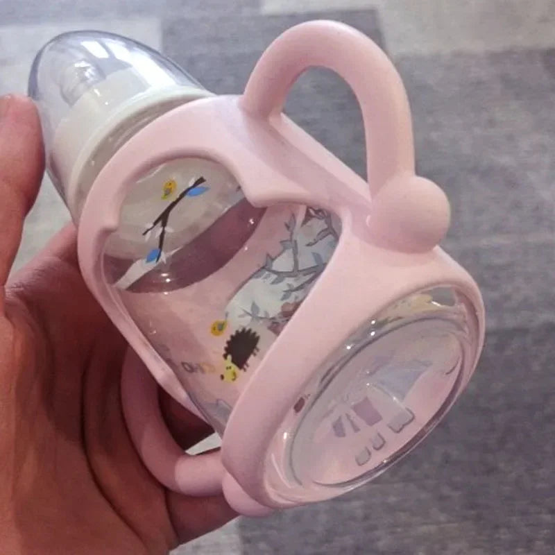 Silicone Bottle Handle For Narrow Baby Bottles, Easy Grip Handle, Can Accommodate Most Bottles - BPA-free Soft Silicone