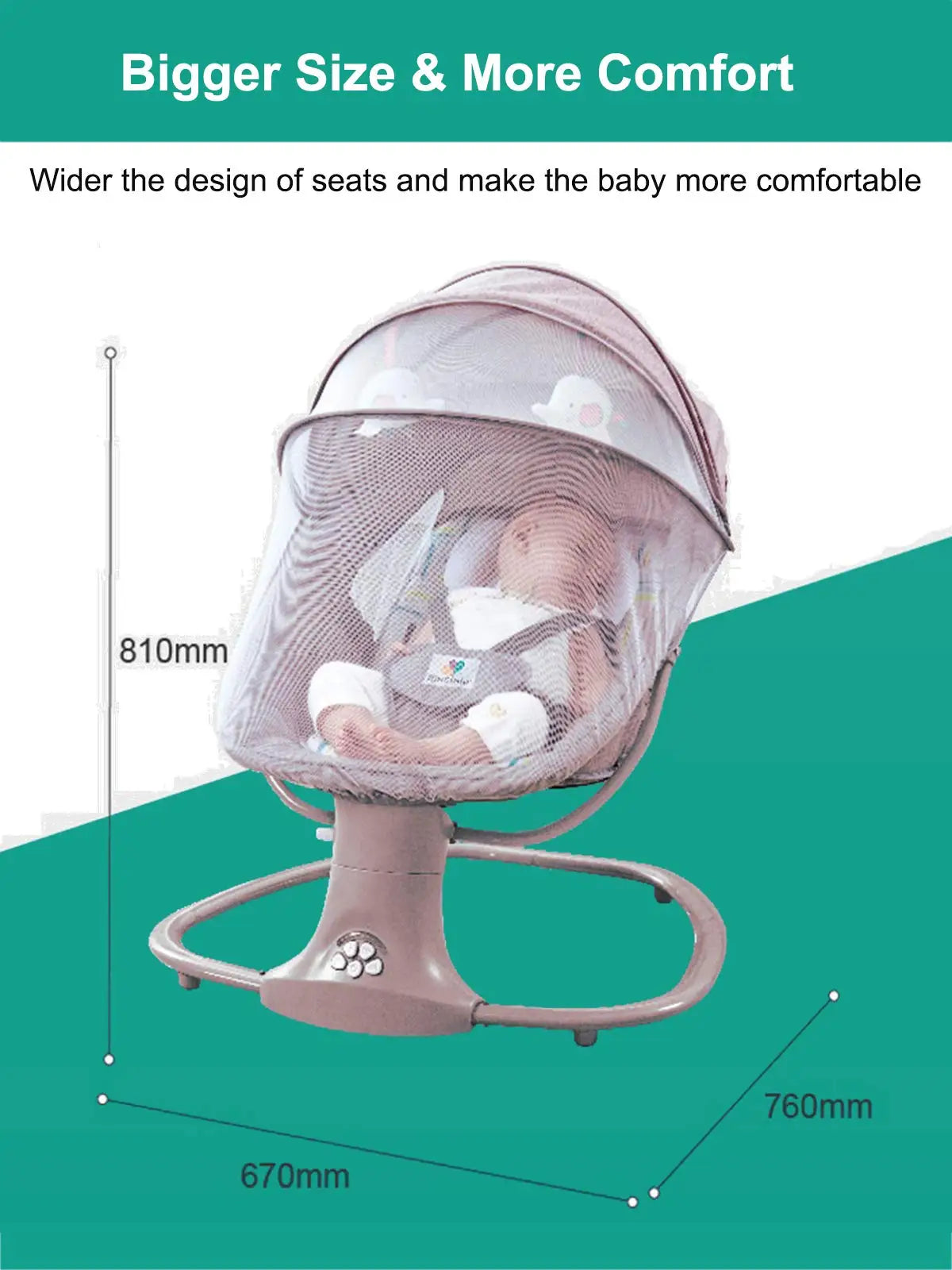 Electric Cradle Swing - Soothing Rocking Chair for Newborns