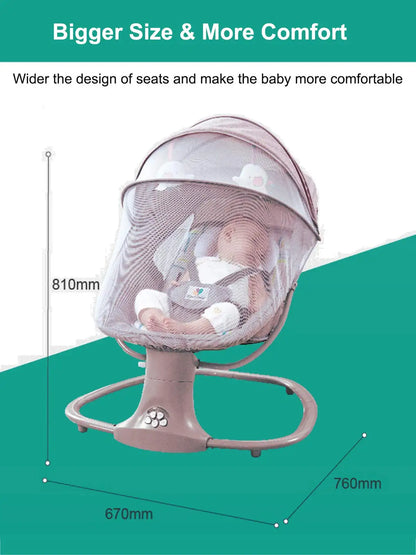Electric Cradle Swing - Soothing Rocking Chair for Newborns