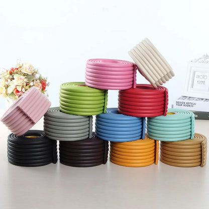 2m Baby Corner Protector Foam Bumper Strip with Free Double-Sided Tape for Child Safety