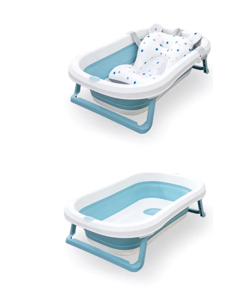 Star Crown Printed Non-Slip Baby Bath Tub Mat for Infants - Soft Polyester Support Pad for Newborns and Toddlers