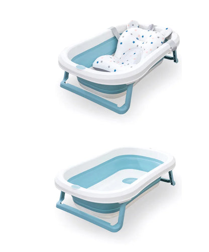 Star Crown Printed Non-Slip Baby Bath Tub Mat for Infants - Soft Polyester Support Pad for Newborns and Toddlers