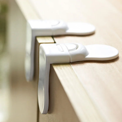 Childproof Cabinet Drawer Safety Locks - Anti-Pinch Plastic Buckle for Kids Protection